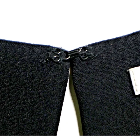 Trina Turk Size 6 Silver Sequin Back Blouson Dress Sleeveless Black - Picture 12 of 12